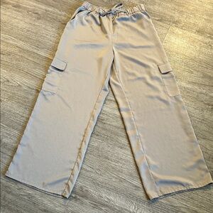 Abercrombie & Fitch Silky Lounge Cargo Pants Wide Leg Pajama Small